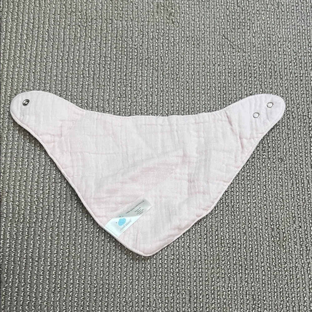 Cloud Island Soft Pink Baby Bib